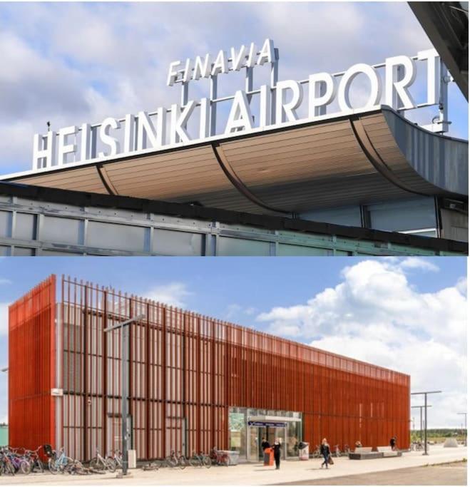 New Studio Cherry Near Helsinki Airport In Kivistoe Vantaa Esterno foto